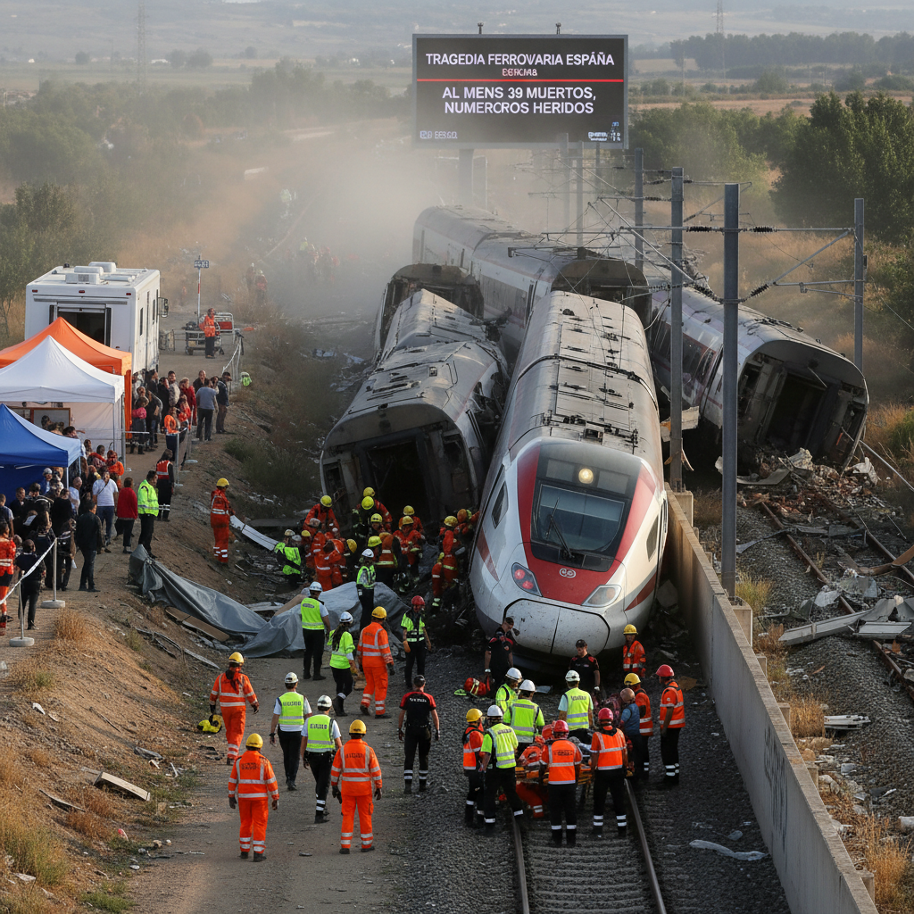 High-Speed Train Collision in Spain's Adamoose Region Claims Dozens of Lives