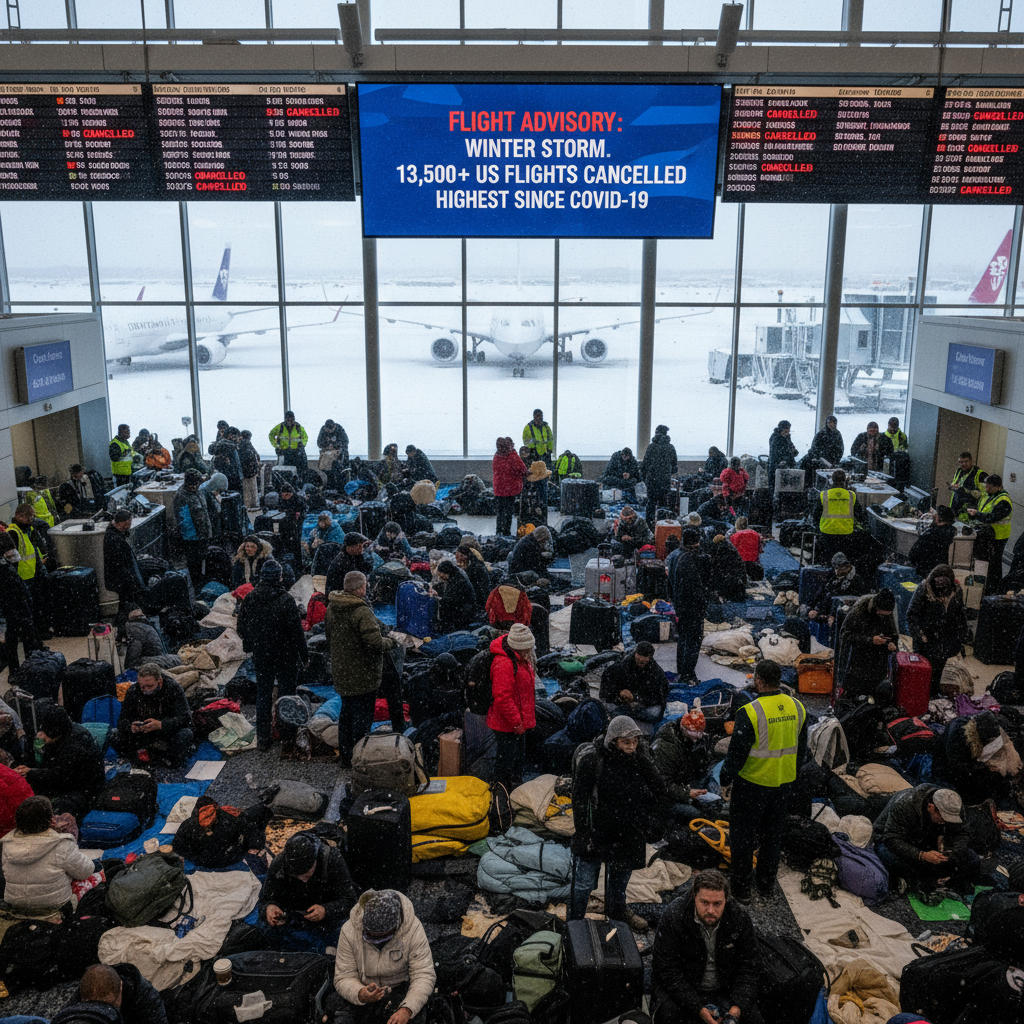 Winter Storm Unleashes Unprecedented Travel Chaos Across the US