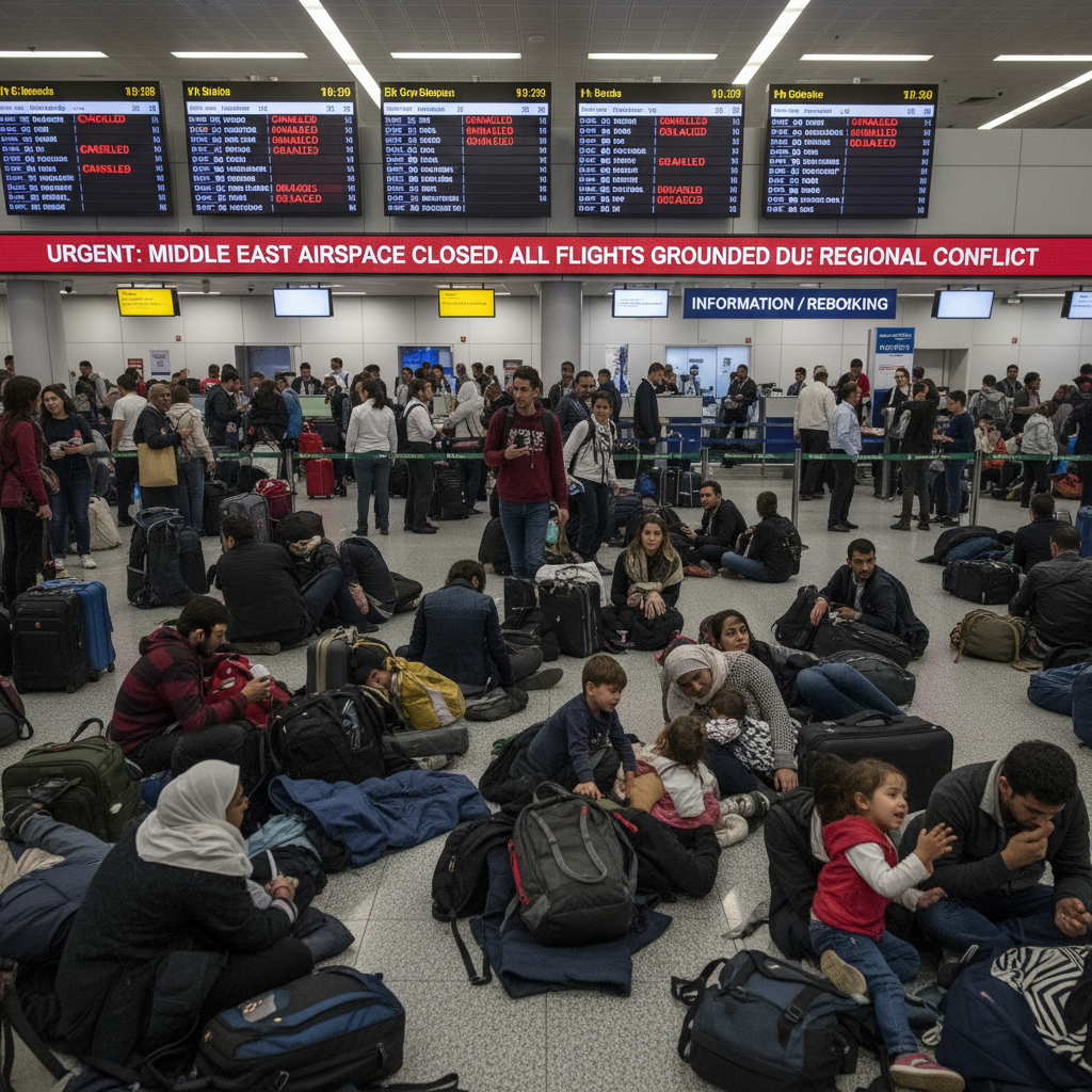 Massive Travel Chaos Grips Middle East Amid Escalating US-Israel-Iran War