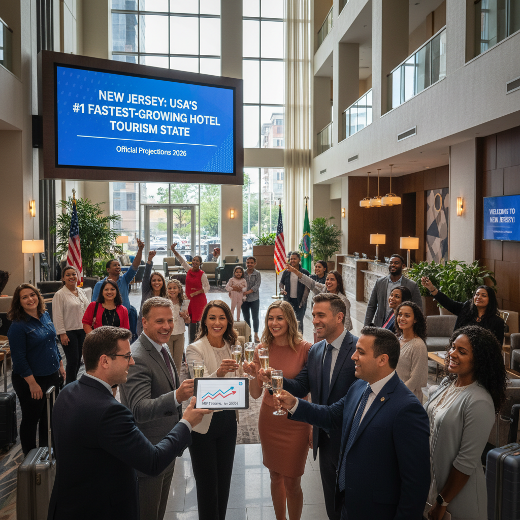 New Jersey Crowned Fastest-Growing State for Hotel Tourism and Revenue by 2026