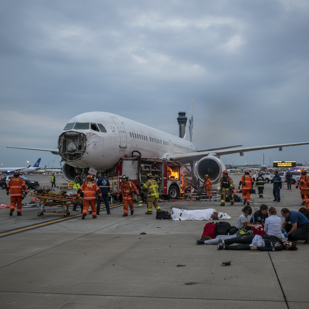 Tragedy Strikes LaGuardia: Passenger Jet Collides with Fire Truck